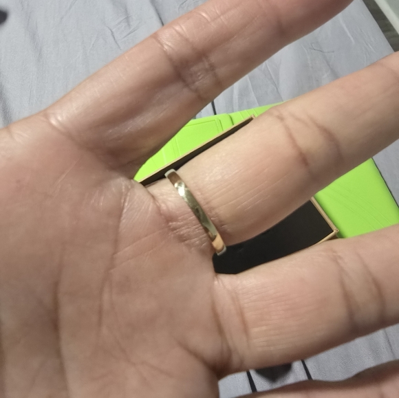 Ring 14k Italian real gold rose clover  guaranteed size 7 new - Picture 5 of 9